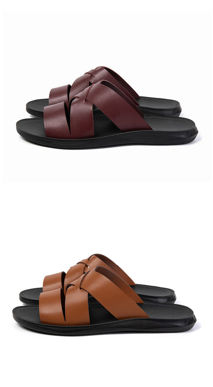 Men's New Style Summer Fashion Soft-Soled Non-Slip Sandals, Cross-Border Large Size Slippers, Wear-Resistant, European Sizes 39-47