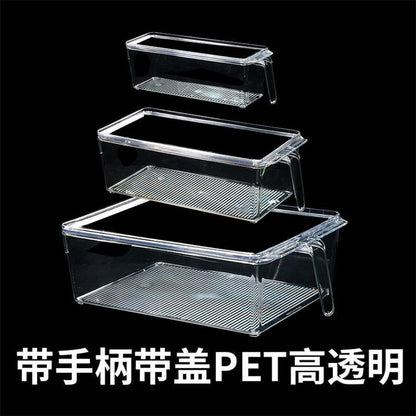 Storage box with lid storage box transparent acrylic kitchen cosmetics sundries station snacks toys clothes books