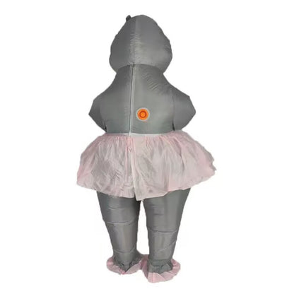 Cross-Border Popular Halloween Creative Cartoon Toys Party Activities Cute Animal Props Hippo Inflatable Costumes