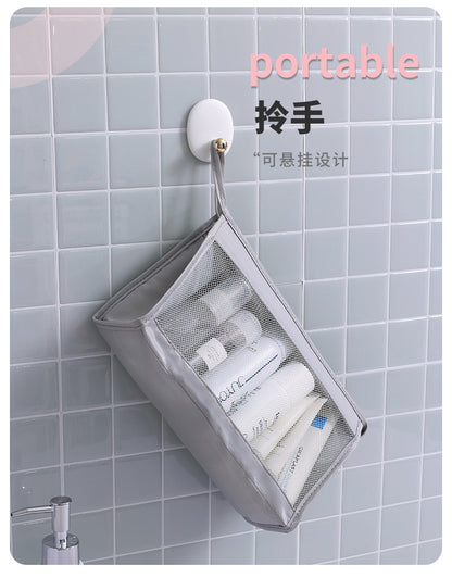 British Simple Toiletry Bag Waterproof and Convenient Hand-held Cosmetic Bag for Business Travel Carry-on Skin Care Products Storage Cosmetic Bag