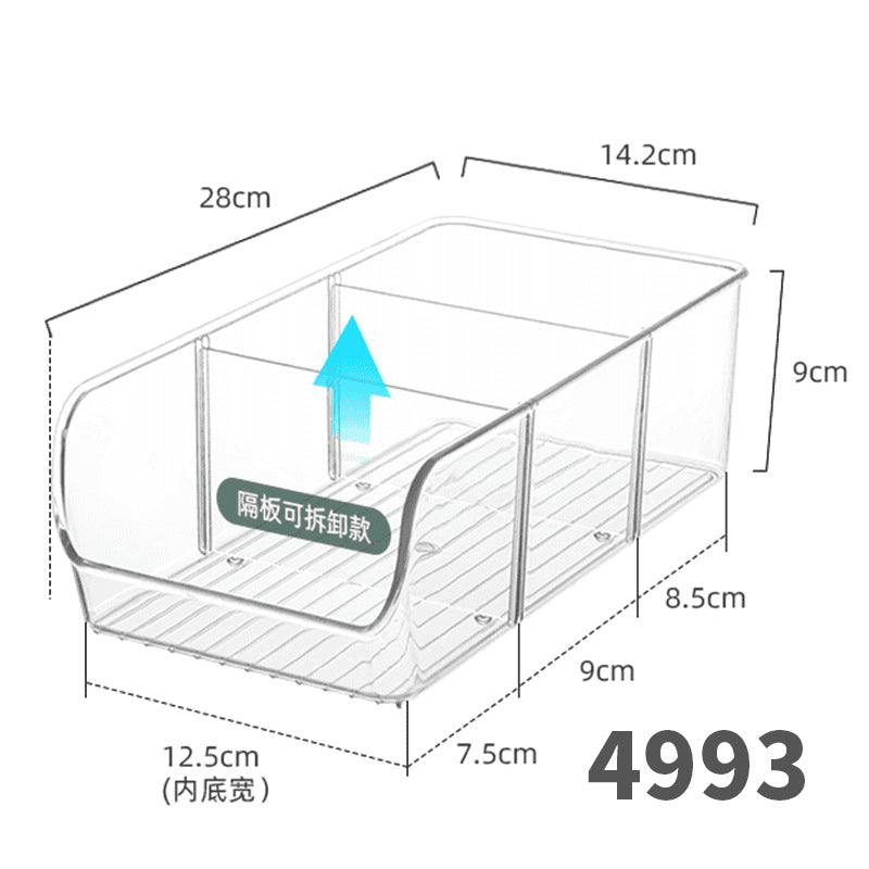 Food-Grade Storage Box, Acrylic Refrigerator Storage, Desktop Book Storage Box, Student Dormitory Sundries, Facial Mask Organization
