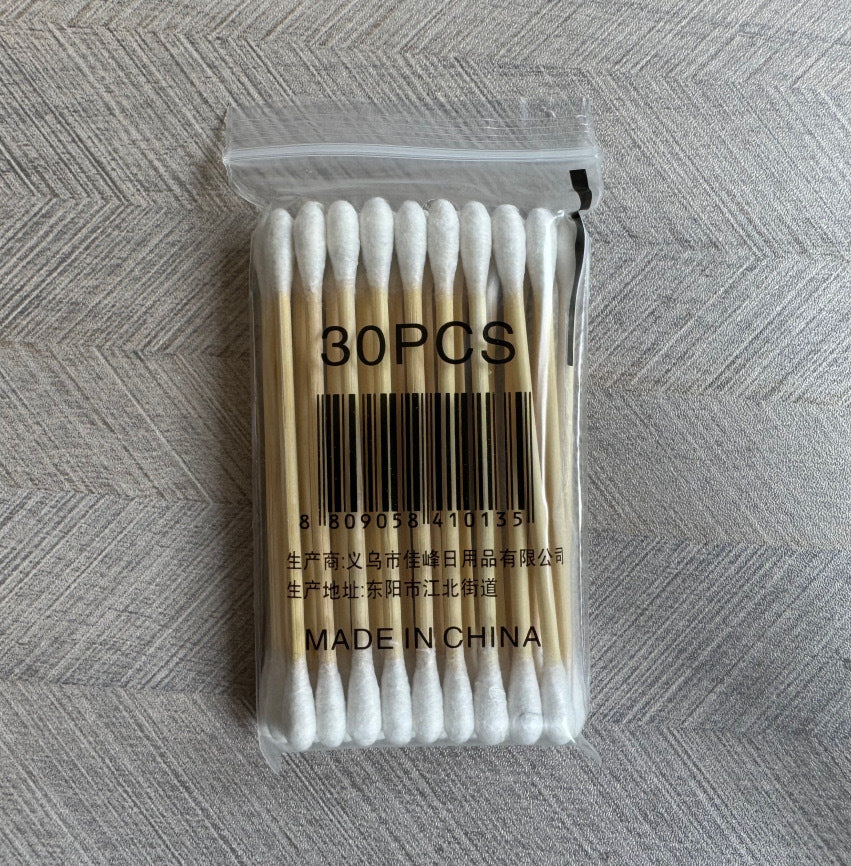 Cotton Swabs Double-Ended Boxed Bagged Disposable Cotton Swabs for Makeup Ear Removal Household Pointed Round Bamboo Swabs Cotton Balls