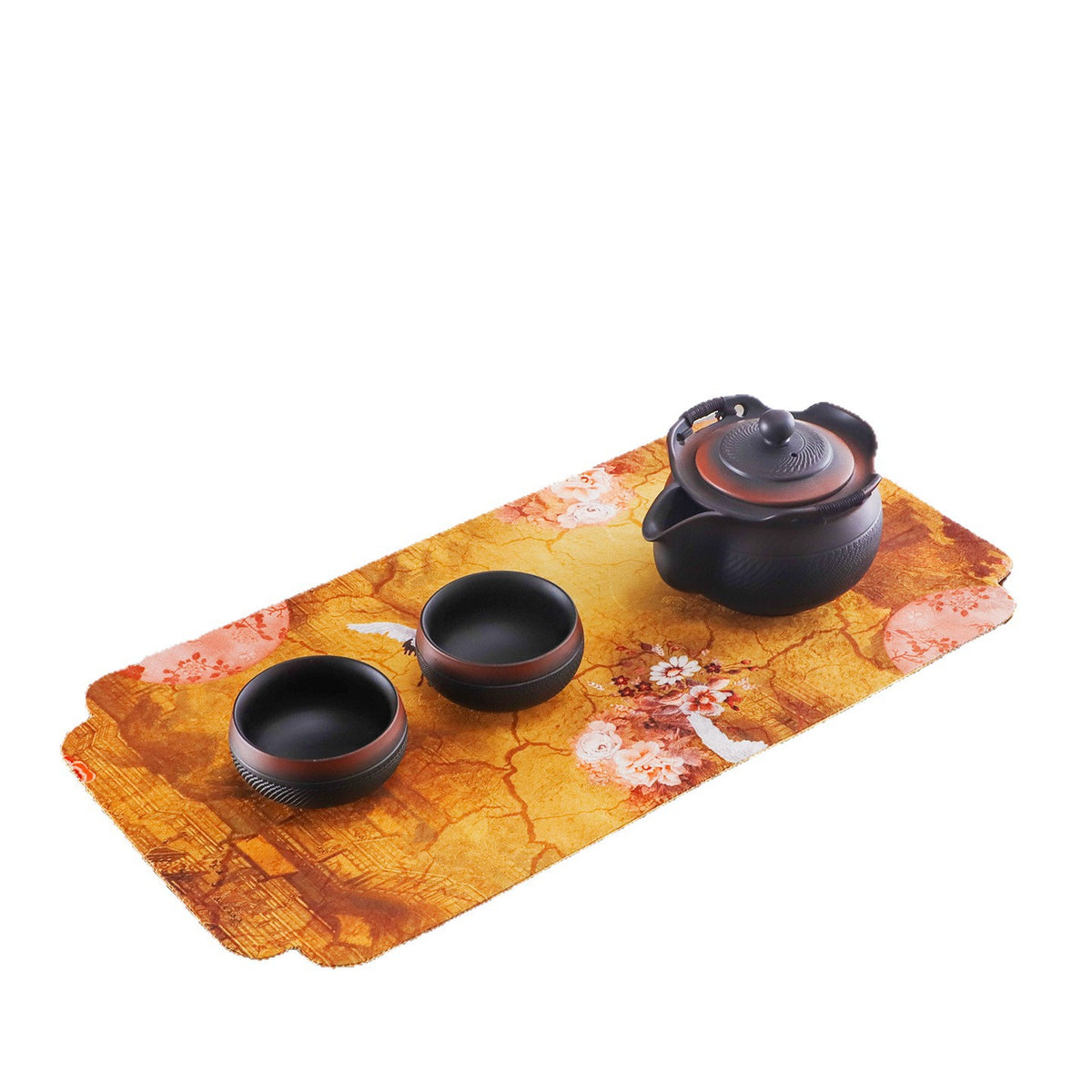 Yue Rui Handheld Purple Clay Teapot with Quick-Opening Knife for Home Use, Vintage Style, Anti-Scalding Tea Set for One Person with Built-In Tea Strainer