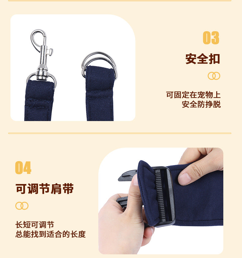 New Amazon Folding Dog Backpack Breathable Pet Outgoing Bag Pet Bag Shoulder Crossbody Cat Bag Wholesale
