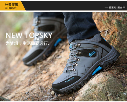 Cross-Border Recommendation for Autumn and Winter Men's Low-Top Outdoor Mountaineering and Hiking Sports Shoes, Men's Non-Slip and Wear-Resistant Work Boots