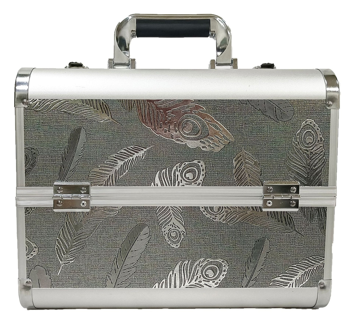 Manufacturer's Ready-Made Wholesale and Retail Professional Makeup Box, Beauty and Manicure Box, Double-Layer Large-Capacity Portable Makeup Box