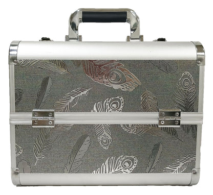 Manufacturer's Ready-Made Wholesale and Retail Professional Makeup Box, Beauty and Manicure Box, Double-Layer Large-Capacity Portable Makeup Box