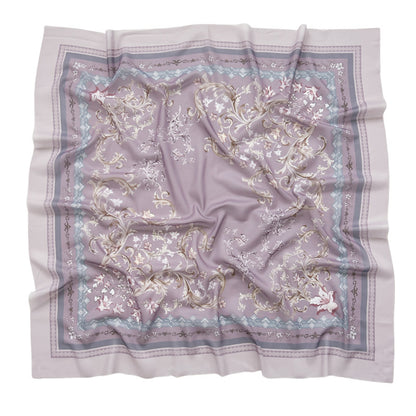 Cross-Border New Product Voile Print 110 Square Scarf Classic Lace Scarf Turban Malaysian Shawl