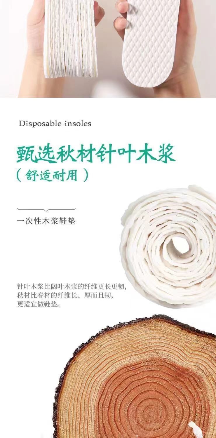 Disposable insole women's sweat-absorbent breathable deodorant non-slip thin barefoot artifact single-layer shoes deodorant comfort