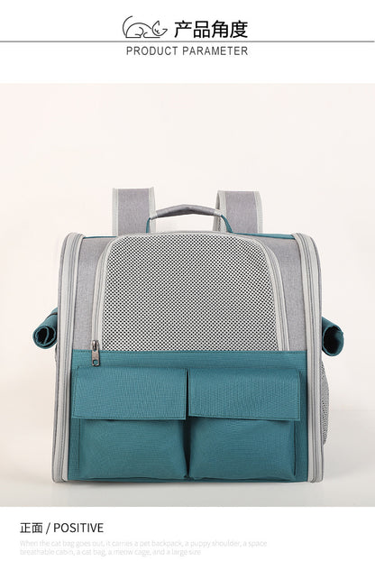 New Cat Bag, Portable Pet Bag for Outings, Breathable Backpack Dog Bag, Amazon Pet Backpack Supplies, Breathable and Lightweight