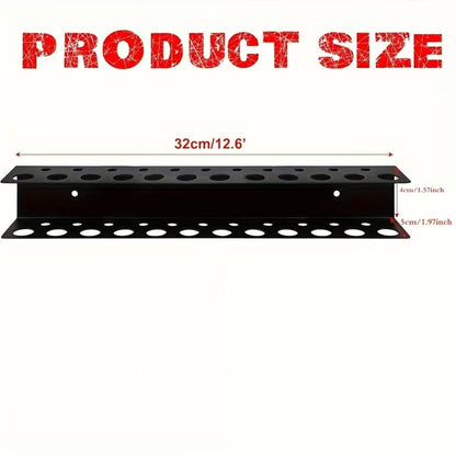 Hardware Tool Storage Rack Iron Wall-Mounted Screwdriver Pliers Rack Lightweight Design Multi-Hole Screwdriver Display Rack