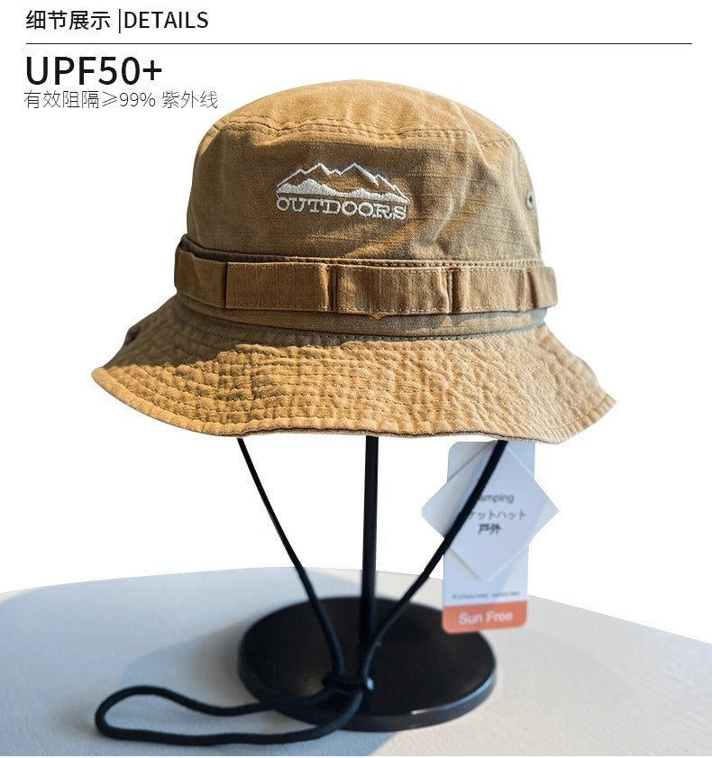 Camping and Hiking Hats for Men and Women with Small Head Circumference, Sun Hats for Summer, Face-Covering Sun Hats, Western Cowboy Hats with Large Brim