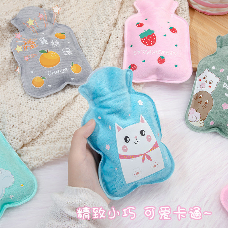 Hot Water Bag Water Filling Cute Mini Large Hand Warmer Hot Compress Warm Water Bag for Belly small size Water Filling for Students