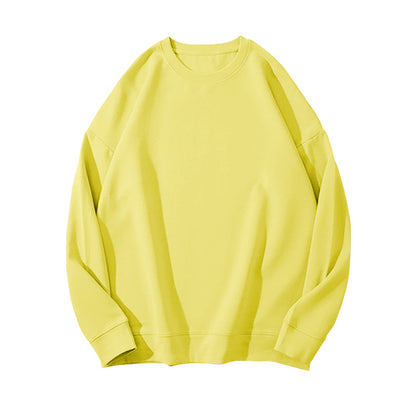 Solid Color Velvet Sweatshirt for Women in Autumn and Winter Korean Style Loose Casual Top T-Shirt Female Student Couple Outwear Bottoming Shirt