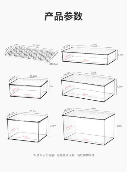 Makeup Cotton Swab Storage Box Makeup Remover Cotton Toothpick Line Acrylic Box Desktop Beauty Egg Cosmetics Storage Box