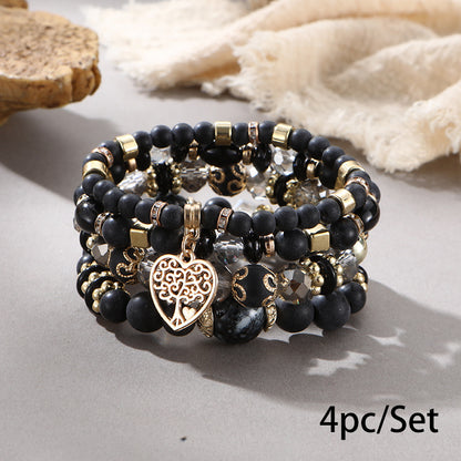 European and American Cross-Border Hot-Selling New Bohemian Bracelets Creative Tassel Multi-Layer Beaded Bracelets Fashion Jewelry