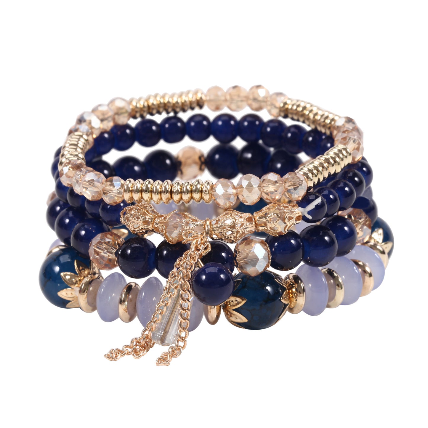 European and American Cross-Border Hot-Selling New Bohemian Bracelets Creative Tassel Multi-Layer Beaded Bracelets Fashion Jewelry