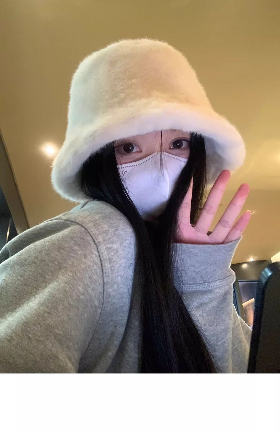 Plush Fisherman Hat for Women, New Autumn/Winter Korean Style, Versatile, Warm, Winter Cold Protection, Ear Protection Bucket Hat