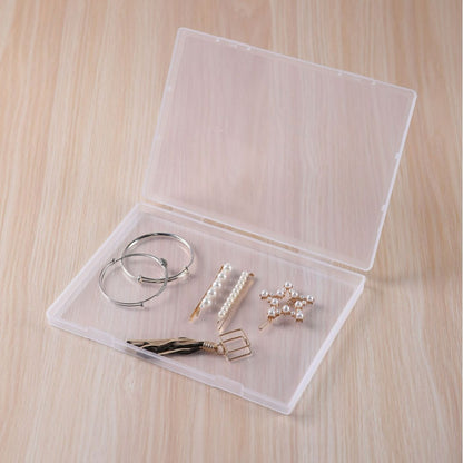 Full plastic industry high 1.7cm flat box transparent plastic box plastic storage box finishing box storage box