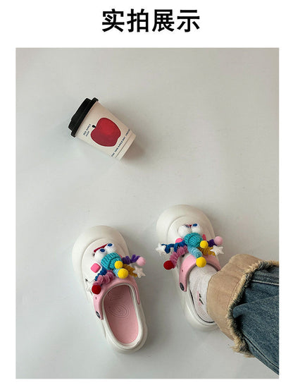 Shake Stick Clogs for Women 2026 Spring and Summer New Style Cute DIY Shoe Decorations Detachable Trendy Shoes