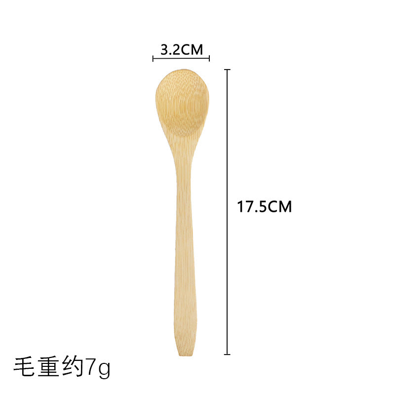 Manufacturer Supplies Food-Grade Bamboo Spoons, Long-Handled Household Spoons, Bamboo Honey and Jam Spoons, Biodegradable and Reusable