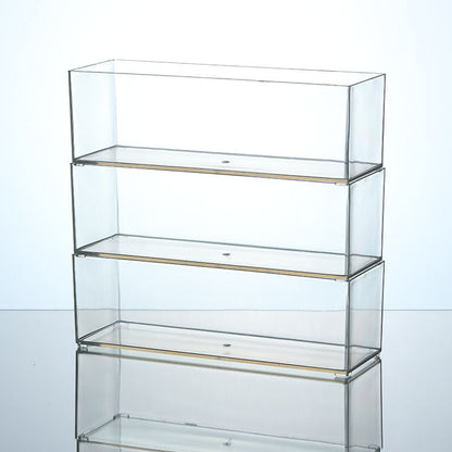 Storage Box PET Transparent Acrylic Rectangular Cosmetic Station Snack Kitchen Sundries Storage Box with Lid