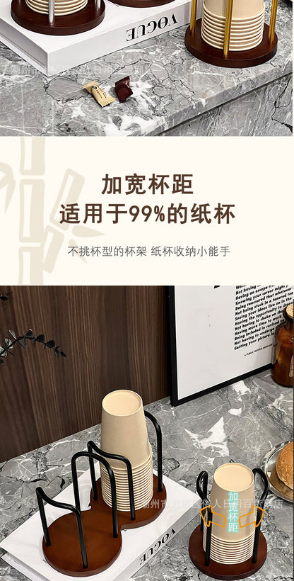 High-value Paper Cup Holder Disposable Cup Taker Desktop Coffee Table Storage Rack Tea Cup Coffee Cup Cup Holder