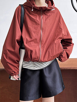 cool handsome high sense ~ lapel leather coat women's spring and autumn Hong Kong style PU leather jacket motorcycle top trendy 9595