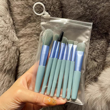 8 Makeup Brush Set Portable Soft Hair Powder Concealer Eye Shadow Blush Foundation Brush Full Set Beauty Tools