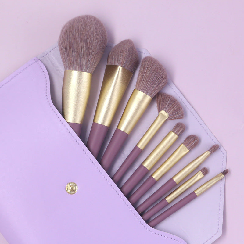 Cangzhou Little Purple Potato Makeup Brush Set Loose Powder Brush Eyeshadow Brush Foundation Brush Portable Beauty Brush Makeup Tools