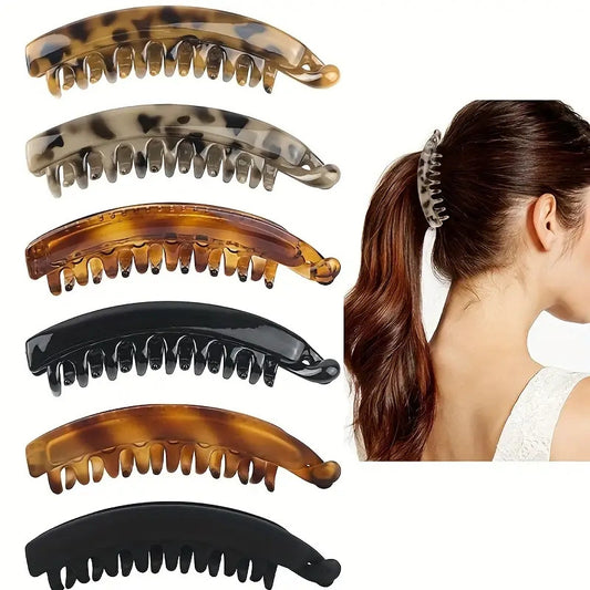 13cm Large Banana Clip Simple Vertical Hair Clip Elegant Hair Clip Ponytail Clip Back of the Head Grabber Wholesale