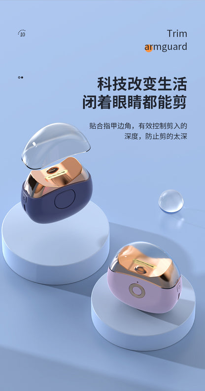 Mini Electric Nail Clipper high quality Ultra Quiet with Light Adult Nail Art Rechargeable Nail Grinder Automatic Nail Clipper