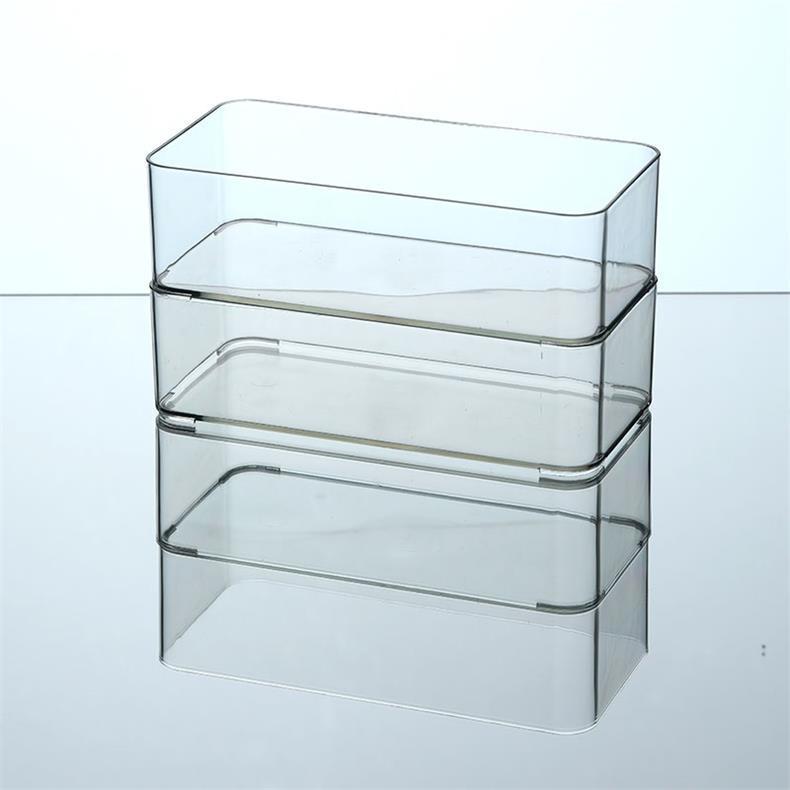 Desktop Storage Box Dormitory Cosmetics Transparent Basket Acrylic Drawer Mask Organizer Box Snack Sundry Storage Rack