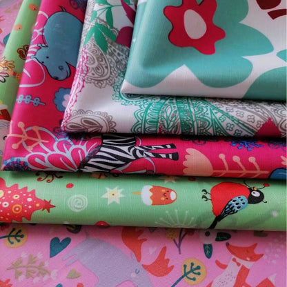 210 Five-Point Pvc Printed Oxford Cloth Christmas Fabric Christmas Tree Packaging Bag Polyester Fabric Christmas Decoration