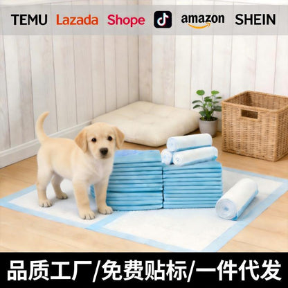 Dog Pee Pads Cross-Border Shipping Pet Training Pee Pads Disposable Thickened Deodorizing Absorbent Diapers Wholesale
