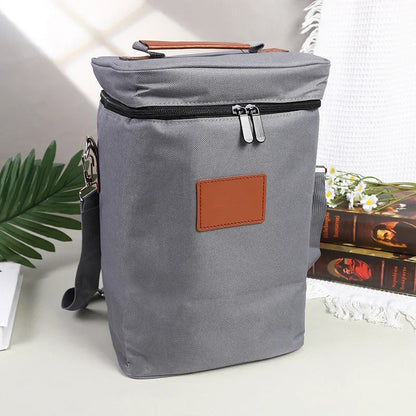 lunch bag red wine thermos bag 4 bottles wine cold ice bag outdoor picnic bag picnic bag