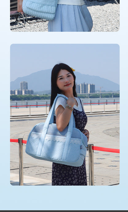Lace Cat Bag Cat Bag Small Dog Pet Bag Breathable Dog Bag Portable Cat Bag Shoulder Pet Backpack