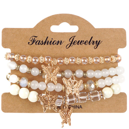 European and American Cross-Border Hot-Selling New Bohemian Bracelets Creative Tassel Multi-Layer Beaded Bracelets Fashion Jewelry
