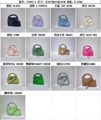 PU handmade woven bag summer high-end niche design women's bag handbag shoulder bag vegetable basket Ins bag