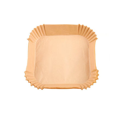 Air Fryer Paper Square Household Oil-Absorbing Paper Tray Grease-Proof Paper Plate Barbecue Air Fryer Special Paper Baking Paper