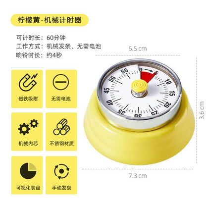 Export mechanical timer kitchen cooking timing reminder visual time management alarm clock countdown magnetic attraction