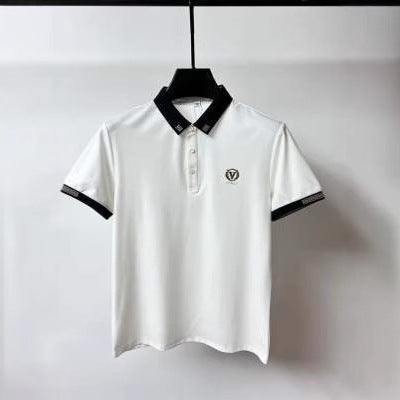 Lapel Short-sleeved T-shirt Versatile Polo Shirt Men
