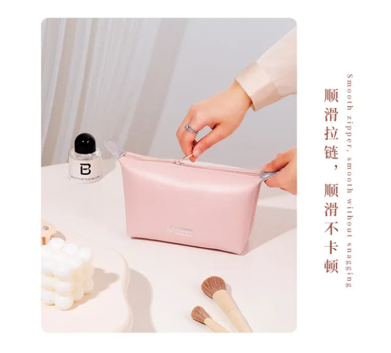 Beilian Fashion Cosmetic Bag Ins Style Pu Cosmetic Cosmetics Bag Travel Waterproof Satchel Toiletry Bag Wholesale Satchel