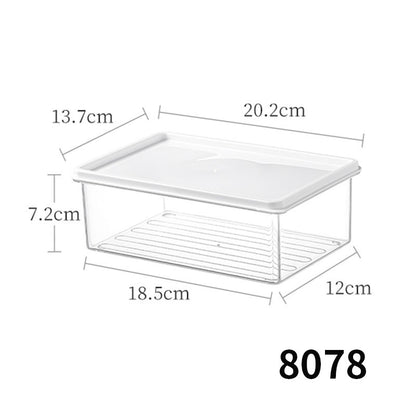 Desktop Storage Box with Lid Flip-Top Rectangular Transparent Acrylic Storage Box Kitchen Cosmetics Sundry Work Station