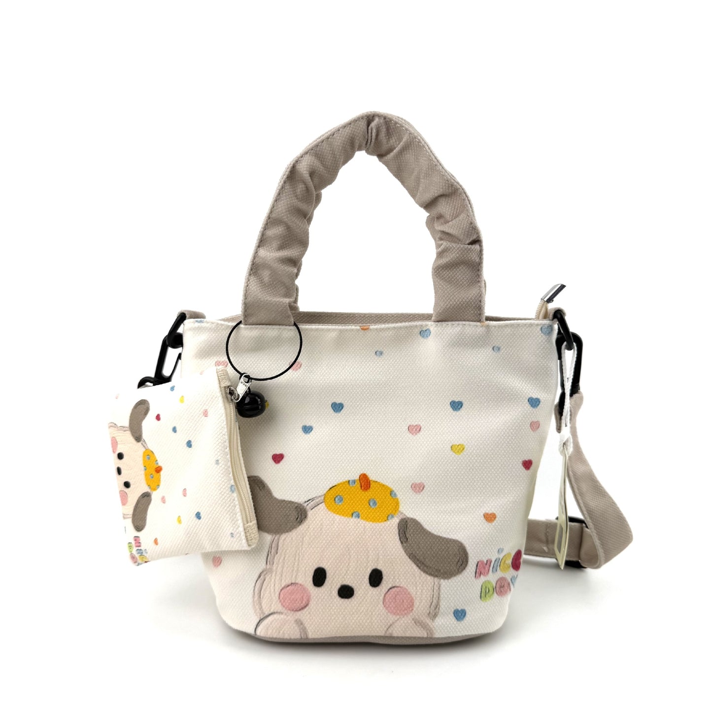 In-Stock New Small Cloth Bag Ins Cute Cartoon Women's Summer Cloth Bag Handbag Casual Tote Bag Upgrade