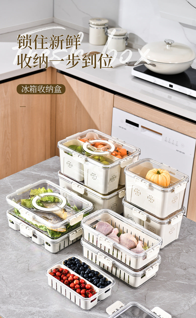 Seasoning Fresh-keeping Plastic Kitchen Sealed Box Spice Storage Box Food Grade Format Transparent Cereal Seasoning