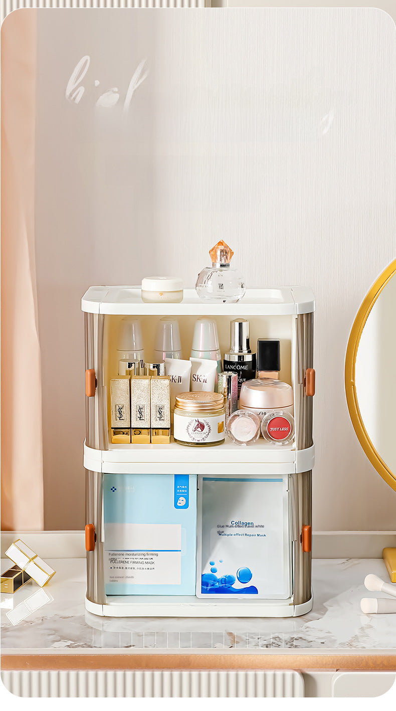Yeya Simple and Creative Desktop Organizing Cosmetics Storage Box Living Room Entrance Desk Can Be Stacked with Makeup Storage