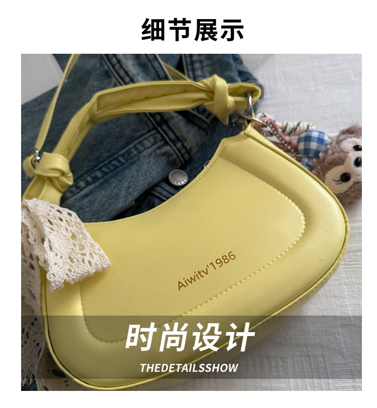 Simple and Stylish Korean-Style Handbag 2025 Summer New Small Square Bag for Women, Casual and Fresh Single Shoulder Crossbody Bag