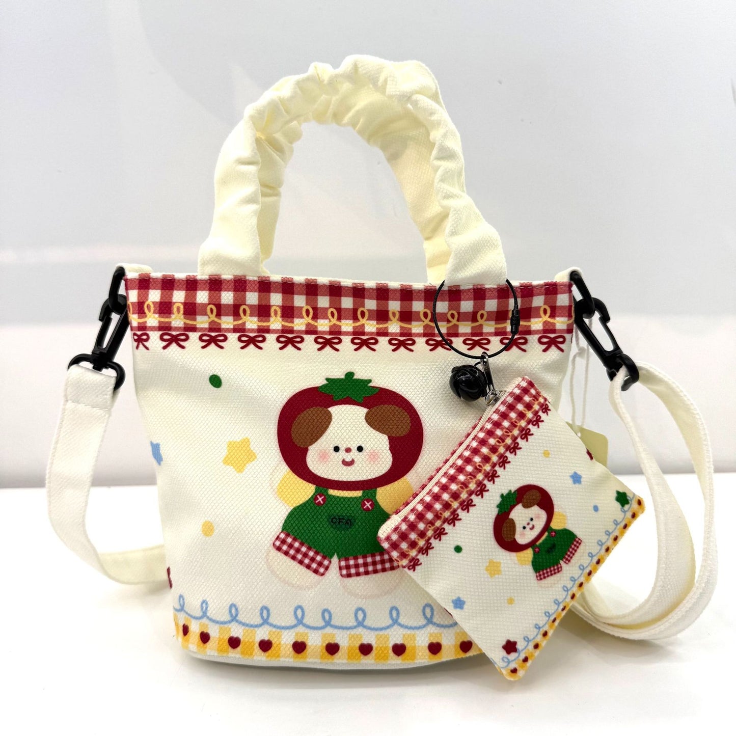 In-Stock New Small Cloth Bag Ins Cute Cartoon Women's Summer Cloth Bag Handbag Casual Tote Bag Upgrade