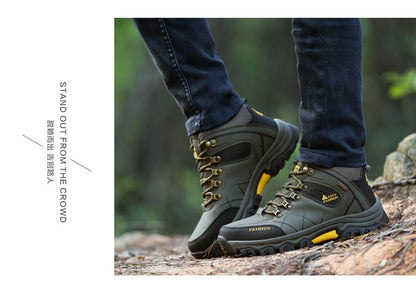 Cross-Border Recommendation for Autumn and Winter Men's Low-Top Outdoor Mountaineering and Hiking Sports Shoes, Men's Non-Slip and Wear-Resistant Work Boots